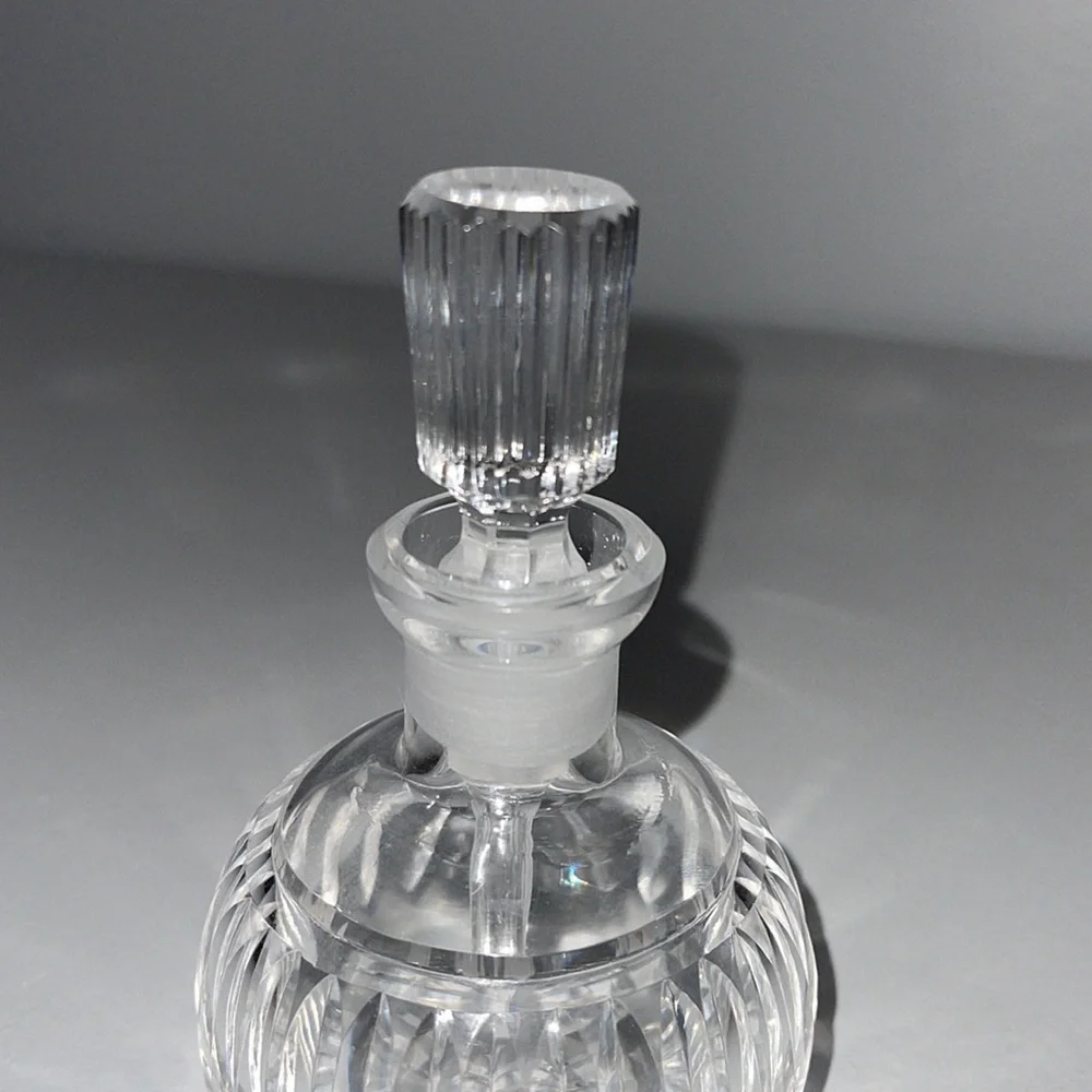 Vintage Waterford Vanity Crystal Perfume Bottle with Beveled Stopper Dauber - Picture 2 of 15